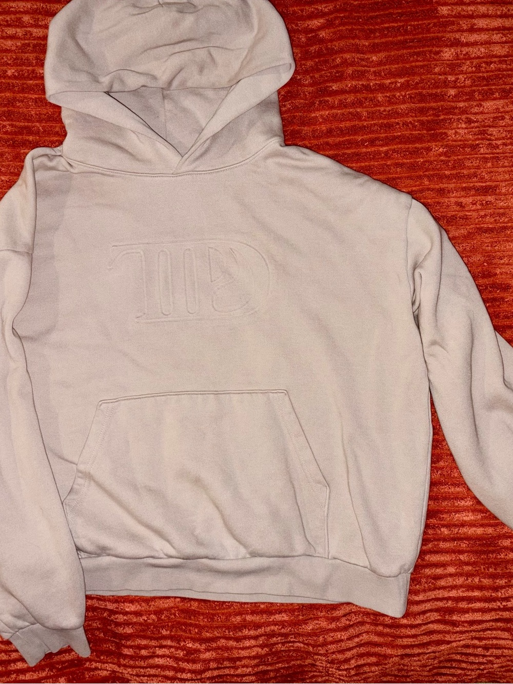 Taylor Swift official TTPD tan, heavy XL Hoodie